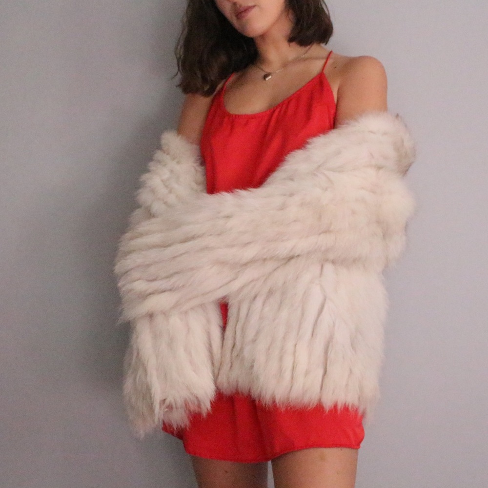 AUTHENTIC BLUE FOX FUR COAT